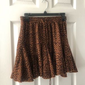 Cheetah Print Daisy Shop Skirt